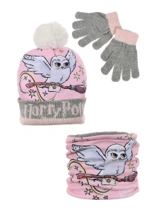 Set Kapa Šal Rukavice za decu Harry Potter Set 3u1 Kapa za decu Buff dečije rukavice za zimu