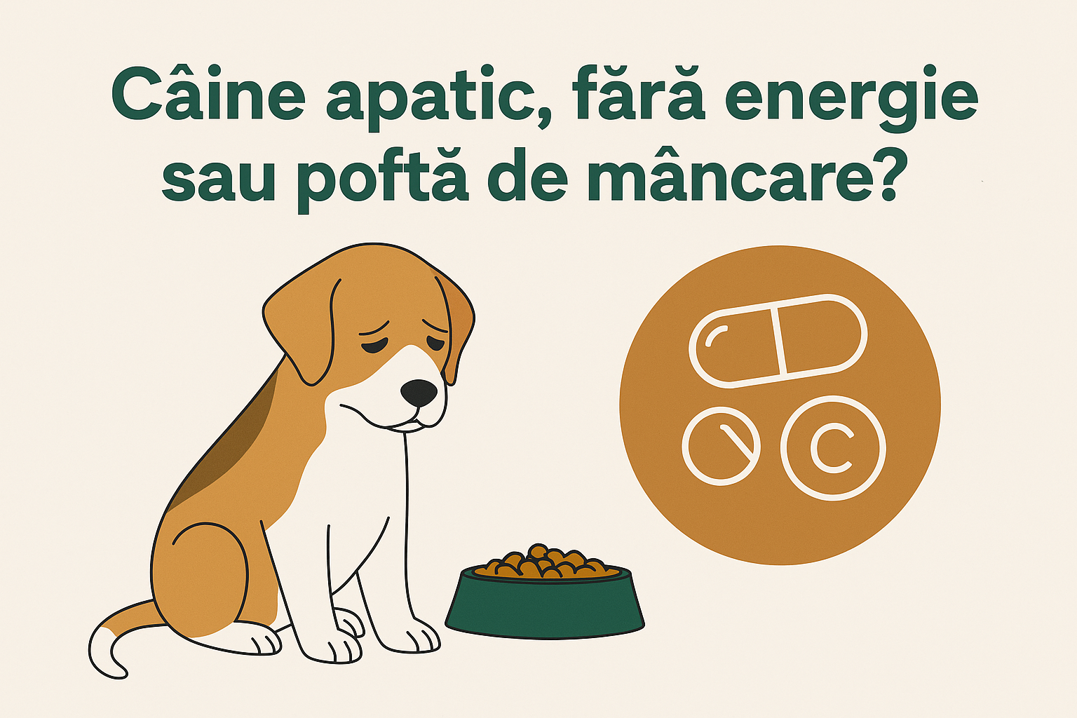 Câine apatic, fără energie sau poftă de mâncare? Deficiențe de vitamine și soluții reale