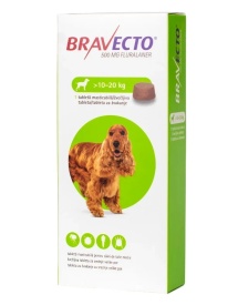 Bravecto pentru câini 10–20 kg, 500 mg 1 tabletă, protecție purici și căpușe până la 12 săptămâni - Img 2