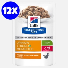 Hill's Prescription Diet Feline C/D Stress plus Metabolic, 1 plic 85 g