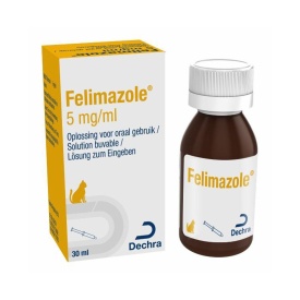 Felimazole Tratament Hipertiroidie Pisici, 5 mg/ ml (Tiamazol), 30 ml