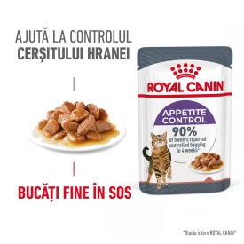 Royal Canin Appetite Control, hrana umeda pisica sterilizata, reglarea apetitului (in sos), 1 85 g