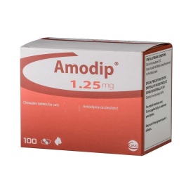Amodip Cat 1.25 mg, 1 tableta masticabila