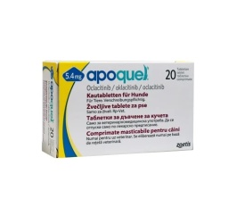 Apoquel chew 5.4 mg 20 comprimate masticabile pentru caini alergici