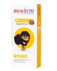 Bravecto pentru câini 2–4,5 kg, 112,5mg 1 tabletă, protecție purici și căpușe până la 12 săptămâni - Img 2