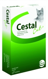 Cestal Cat Chew, 1 tableta - antiparazitar intern pentru pisici