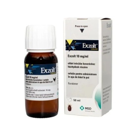 EXZOLT acaricid soluție pentru administrare în apa de băut la pui 50 ml