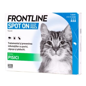 Frontline Spot On Pisică – 3 pipete