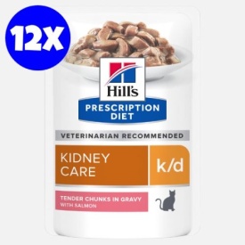 Hill's Prescription Diet Feline K/D Salmon, 1 plic 85 g