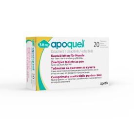 Apoquel chew 3.6 mg 20 comprimate oentru caini cu alergie