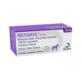 Vetoryl, 20 mg/ 30 tablete tratament hiperadrenocorticism la caini