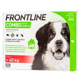 Frontline Combo Câine XL (peste 40 kg) – 3 pipete spot-on