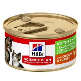 Hill's Science Plan Feline Kitten Mousse Chicken and Turkey, 85 g