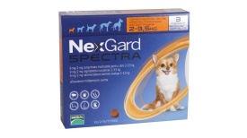 NexGard Spectra XS (1.35 – 3.5 kg) – 1 tableta - Protecție de Precizie pentru Rase Toy