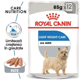 Royal Canin Light Weight Care Adult hrana umeda caine, limitarea cresterii in greutate (pate), 1 plic 85 g