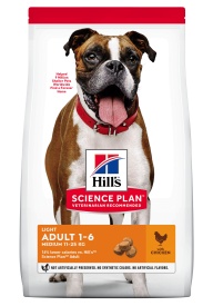 Hill's Science Plan Canine Adult Light Medium Chicken, 14 kg