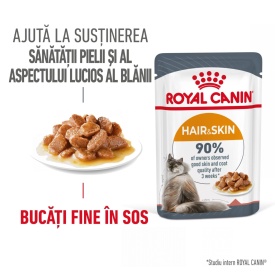 Royal Canin Hair&Skin Care Adult hrana umeda pisica, piele si blana (in sos), 1 plic 85 g