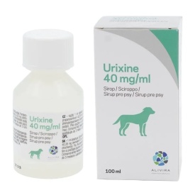 Urixine 40 mg/ml sirop, tratament incontinenta urinara caini, 100 ml