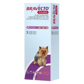Bravecto TriUNO 600 mg 1 tableta – Protecție Completă 3în1 pentru Câini XL (40-60 kg)