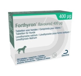 Forthyron Tratament Hipotiroidism Canin, 400 mcg x 250 tablete palatabile - Img 2
