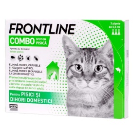 Frontline Combo Pisica - 1 cutie (3 Pipete Antiparazitare) - Img 2