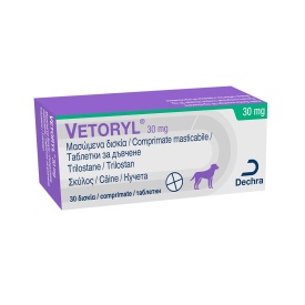 Vetoryl, 30 mg/ 30 tablete masticabile tratament hiperadrenocorticism la caini