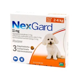 NexGard S 11 mg (2 – 4 kg) – 1 tableta - Expertul în Deparazitare Externă pentru Talii Mici