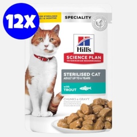 Hill's Science Plan Feline Sterilised Adult Pastrav, 1 plic 85 g