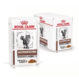 ROYAL CANIN Gastrointestinal Moderate Calorie, dieta veterinara, plic hrana umeda pisici, sistem digestiv, (in sos), 1 plic 85 g