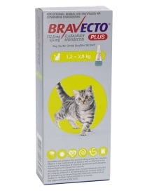 Bravecto Plus 112.5mg Pisici Mici (1.2 - 2.8 kg) pentru purici, căpușe și viermi, 1 pipetă - Img 2