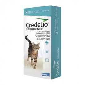 Credelio 48 mg (2 - 8 kg), 3 tablete