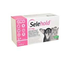 Selehold Puppy&Kitten 15 mg antiparazitar extern, intern caini si pisici (<2.5kg), 1 pipeta (*3 pipete/cutie)
