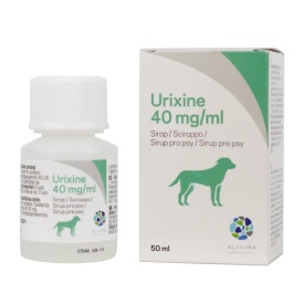 Urixine 40 mg/ml sirop, tratament incontinenta urinara caini, 50 ml