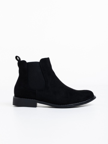 Botine dama negre din material textil Sauda - Img 4