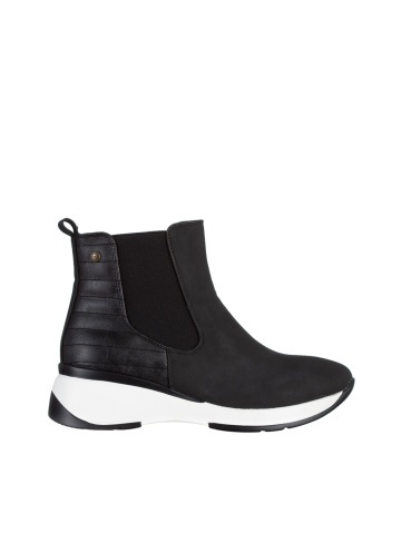 Botine dama negre din piele ecologica Ivanka - Img 6