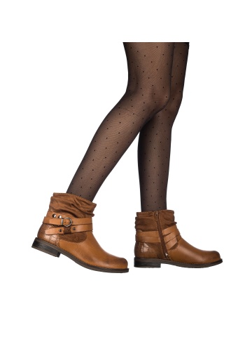 Botine dama Pertina camel