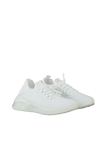 Pantofi sport barbati albi din material textil Brock - Img 3