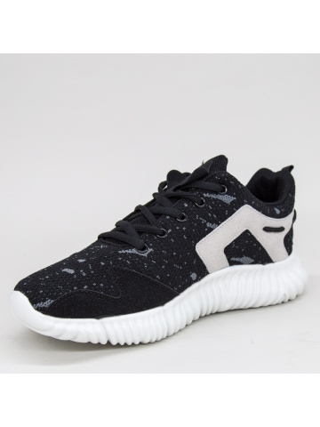 Pantofi sport barbati negri din material textil Logran - Img 6
