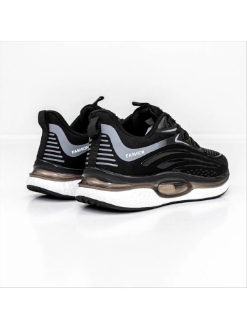 Pantofi sport barbati negri material textil Andrevo - Img 3
