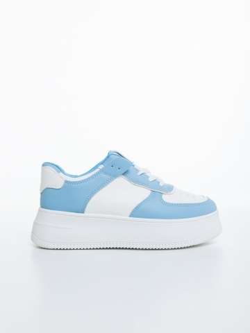 Pantofi sport dama albastri din piele ecologica Kosara - Img 4