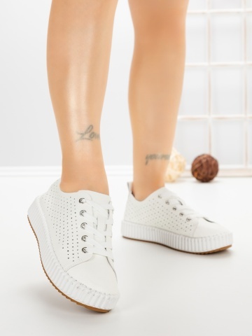 Pantofi sport dama albi Galenia