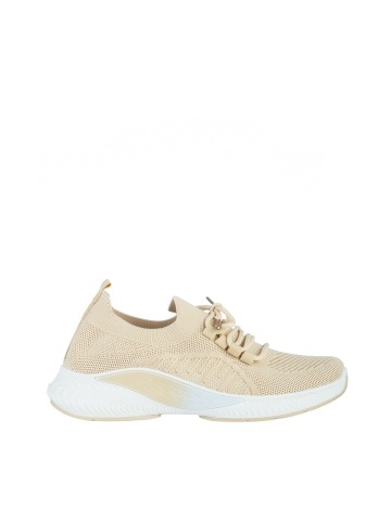 Pantofi sport dama bej din material textil Matrona - Img 6