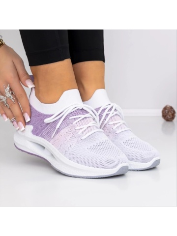 Pantofi sport dama mov din material textil Sansera