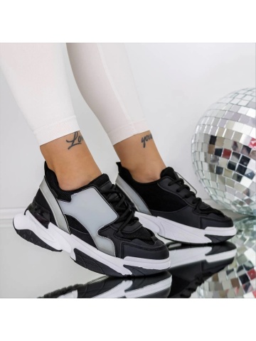 Pantofi sport dama negri din material textil Pauline
