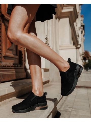 Pantofi sport dama negri din material textil Zaruka