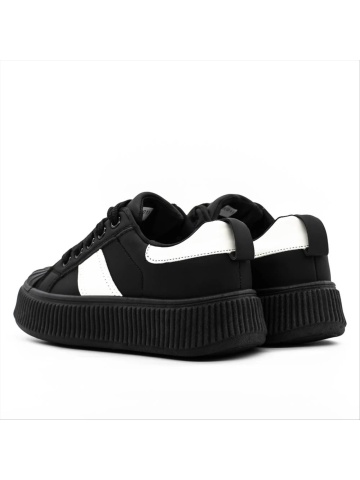Pantofi sport dama negri din piele ecologica Amora - Img 4