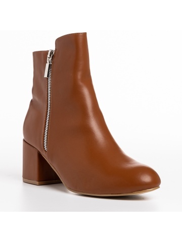 Botine dama maro din piele ecologica Everlee