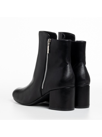 Botine dama negre din piele ecologica Everlee - Img 3