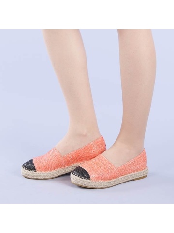 Espadrile dama Cristiana portocalii