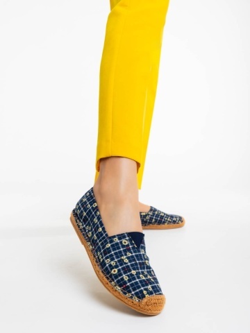 Espadrile dama navy din material textil Ligia - Img 6